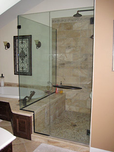 shower glass door